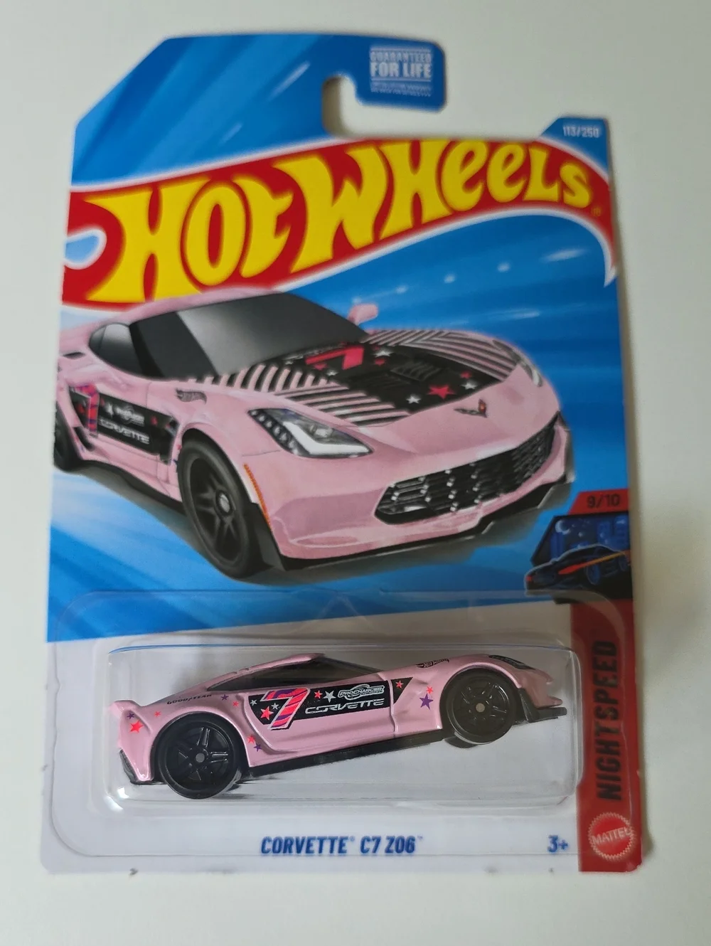 Hot Wheels Nightspeed – Honda Civic, Corvette C7 Z06, 24/seven, Dodge Challenger
